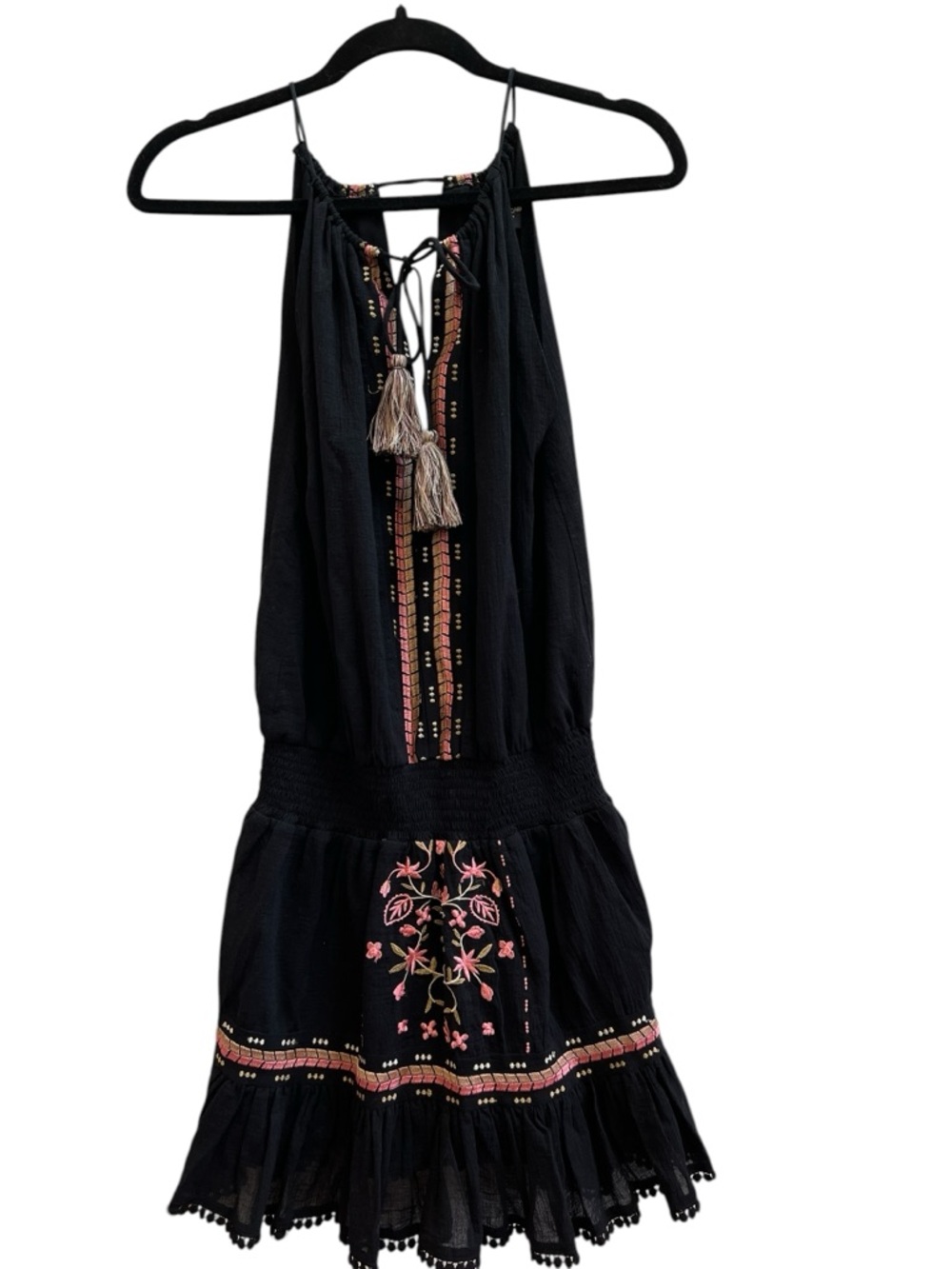 Little Joe Woman My Lulu Dress Boho Mini Dress Embroidered Festival XS Coastal - Picture 2 of 6